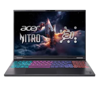 Acer Nitro 16S AI AN16S-61 16" 180Hz Ryzen AI 7 350 16GB RAM 1TB Dysk SSD RTX5070Ti DLSS4 Czarny Funkcje AI