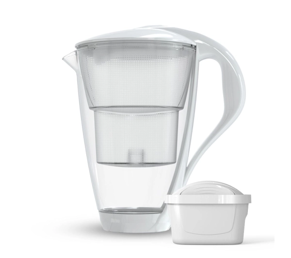 Dzbanki filtrujące - Dafi Crystal LED 2l 1 wkład Biały