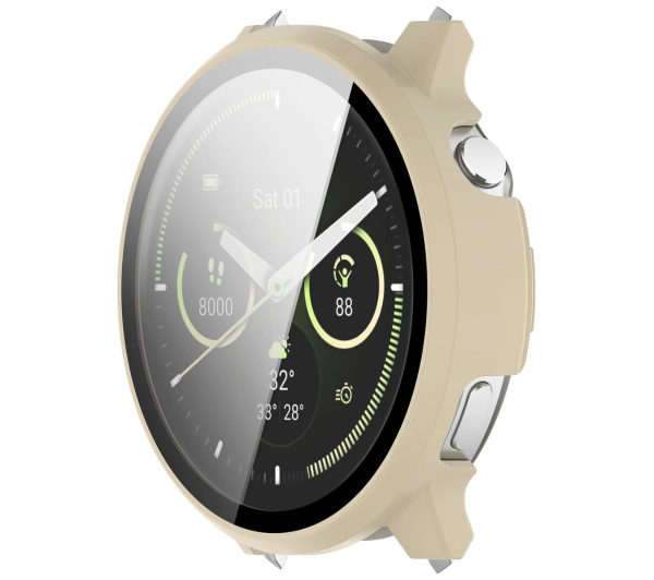 Bizon ze szkłem do Garmin Venu 4 41mm Beżowy