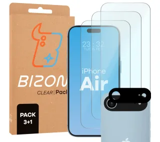 Bizon 3x Szkło hartowane + szybka na aparat iPhone Air