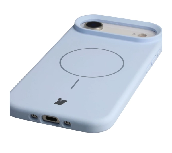 Bizon Silikonowe Soft  z MagSafe do Apple iPhone Air Niebieski