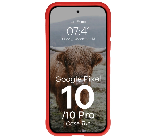 Bizon Pancerne Tur do Google Pixel 10 / 10 Pro Czerwony