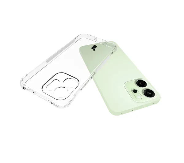 Bizon elastyczne etui Salpa + 2x folia na ekran Clear Pack do OPPO Reno14 F / OPPO Reno14 FS