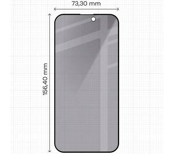 Bizon prywatyzujące pełne Edge Shadow Duo do iPhone 15 Pro Max