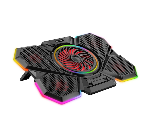 Podstawka chłodząca Rampage Coolflow 9-17" RGB czarna