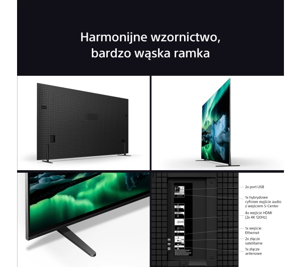 Sony BRAVIA 8A K-65XR8A 65" 4K OLED 120Hz Google TV Dolby Vision Dolby Atmos DTS-X HDMI 2.1 + Soundbar Theater Bar 6 - Kup na Raty - RRSO 0%