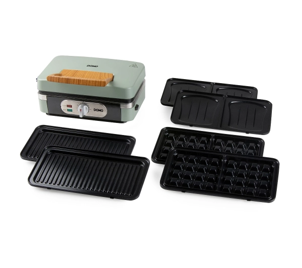 Opiekacze do kanapek - Domo DO9276C Gofry Muszle Panini 1100W
