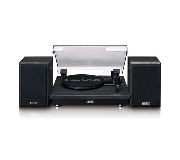 Lenco LS-100BK Manualny Napęd paskowy Czarny