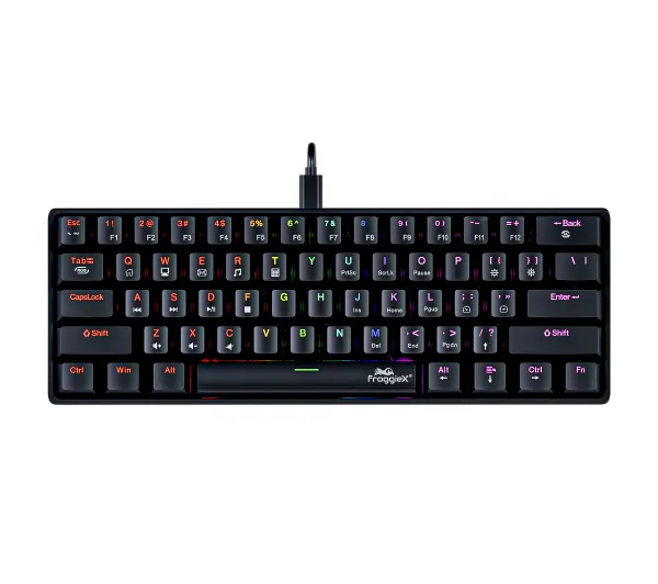 Klawiatura FROGGIEX Raven Strike FX-PC-K2-B RGB Czarny