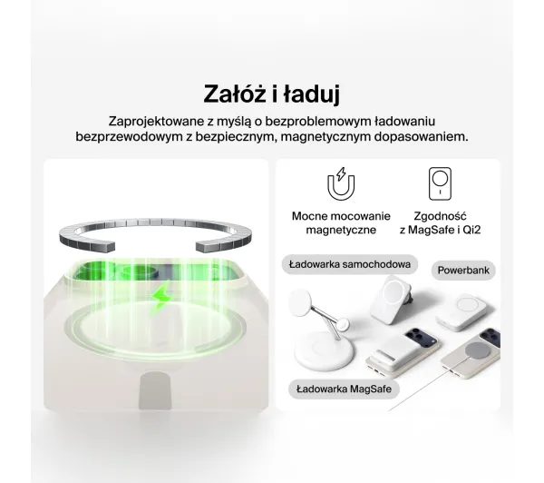 Belkin MSA036HQSA do iPhone 17 Pro Max magnetyczne żebrowane Piaskowy