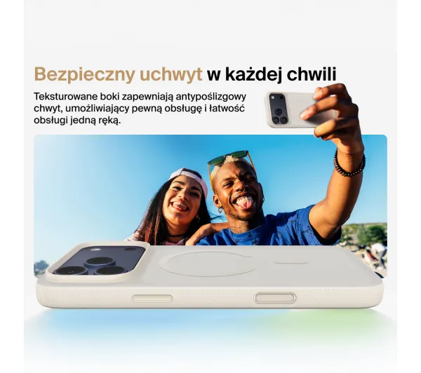 Belkin MSA036HQSA do iPhone 17 Pro Max magnetyczne żebrowane Piaskowy