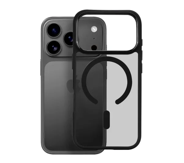 Etui ROOBIX Dusky MagSafe do Apple iPhone 17 Pro Czarny matowy