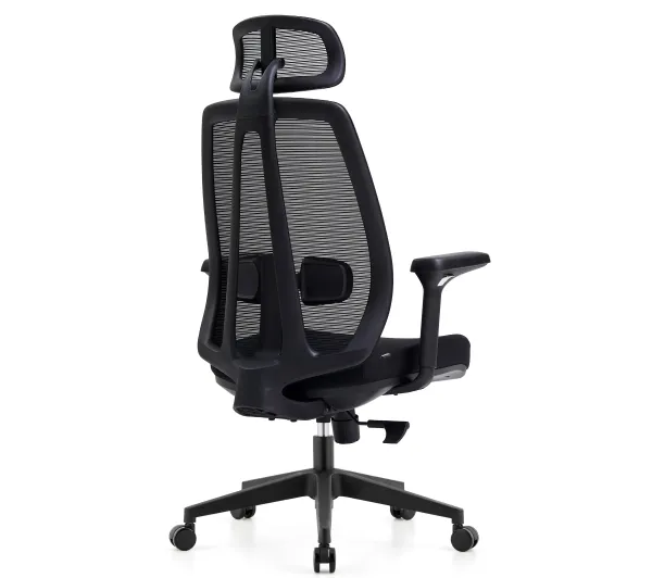 Cobra Office Plus HF504BK Biurowy do 150kg Tkanina Czarny - Kup na Raty - RRSO 0%
