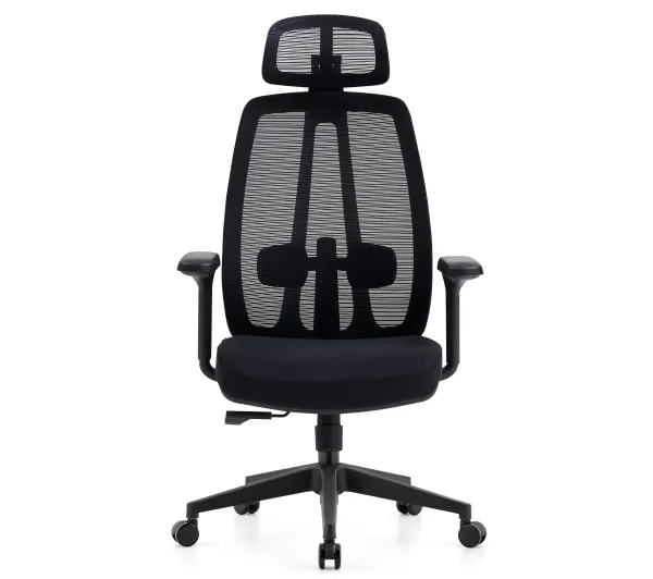 Cobra Office Plus HF504BK Biurowy do 150kg Tkanina Czarny - Kup na Raty - RRSO 0%