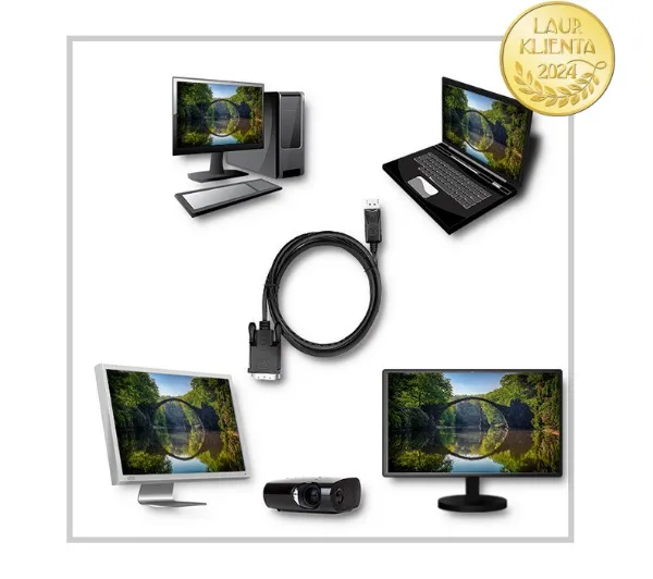 Qoltec 50364 1,8m Czarny