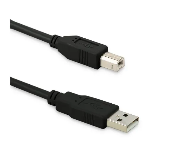 Kabel USB Qoltec USB-A - USB-B 0.5 m Szary (50394)