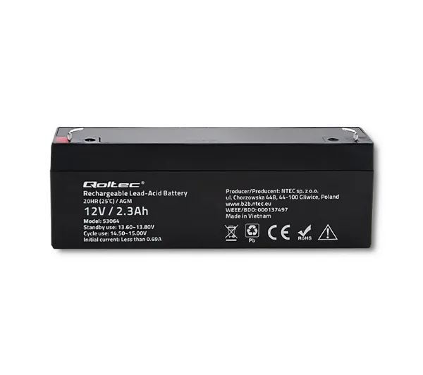 Qoltec 53064 AGM 12V 2.3Ah