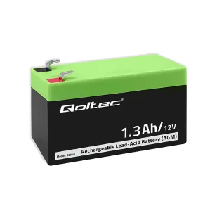 Qoltec 53040 AGM 12V 1.3Ah Bezobsługowy Wydajny LongLife