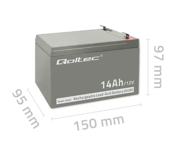 Qoltec 53045 AGM 12V 14Ah