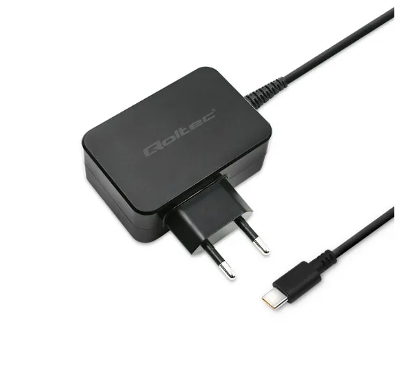 Qoltec 51024 USB-C 65W Czarny