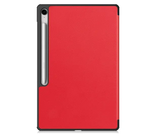Bizon Case Tab Croc z klapką do Samsung Galaxy Tab S10 FE Plus Czerwony