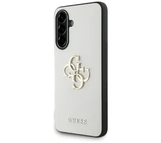 Guess Grained Big 4G Logo Small Classic Logo do Samsung Galaxy A56 Beżowy