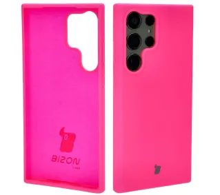 Bizon Soft Case do Samsung Galaxy S23 Ultra Neonowy-różowy