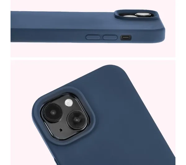 Bizon Soft Case do Apple iPhone 15 Plus Granatowy
