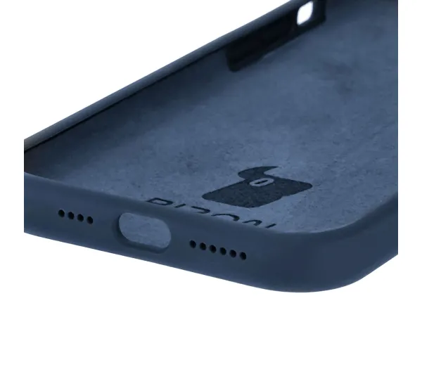 Bizon Soft Case do Apple iPhone 15 Plus Granatowy