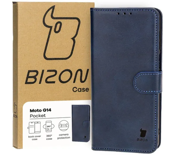 Bizon Pocket do Motorola Moto G14 Granatowy