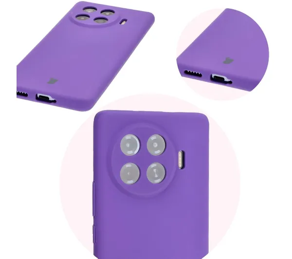 Bizon Bizon Soft Case do Tecno Spark 20 Pro+ Fioletowy
