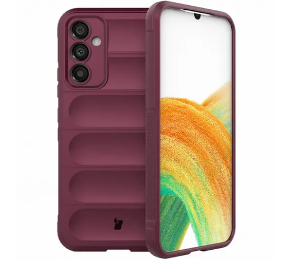 Bizon Tur do Samsung Galaxy A34 5G Burgundowy