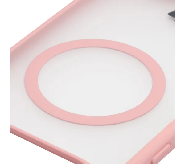 Bizon MatteO do Xiaomi POCO F8 Ultra Półprzezroczyste z różową ramką