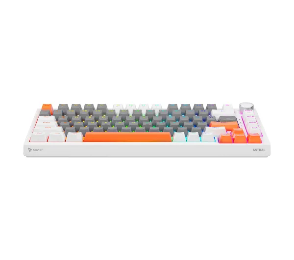 Savio ASTRAL Outemu White Jade 3 kolory keycapów Biały 