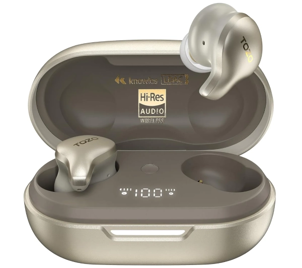 Tozo Golden X1 Dokanałowe Bluetooth 5.3 Szampański