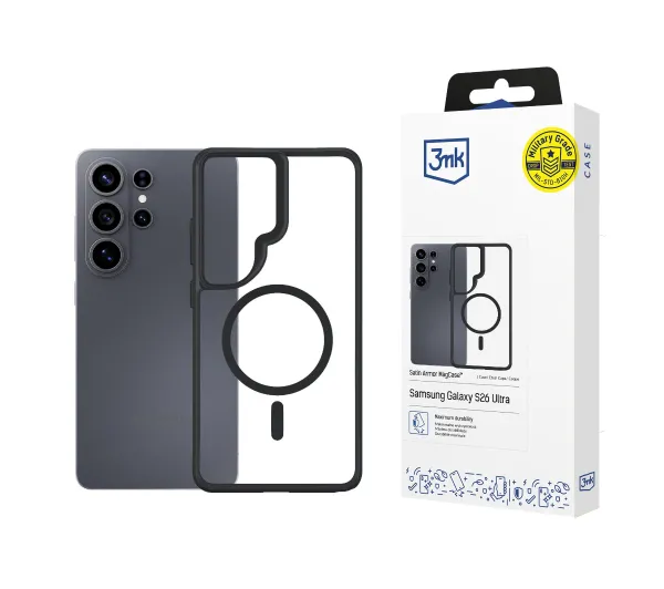 3mk Satin Armor MagCase do Galaxy S26 Ultra Czarny