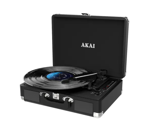 AKAI ATT-18BT Manualny Napęd bezpośredni Bluetooth Czarny