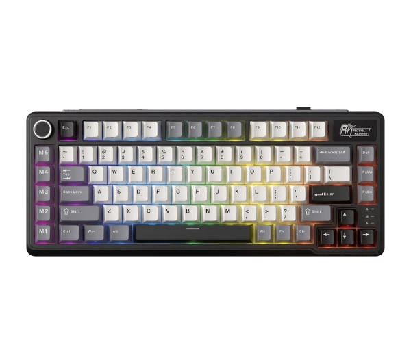 Royal Kludge RK-L75 BG Linear Cream Switch Czarno-Szary