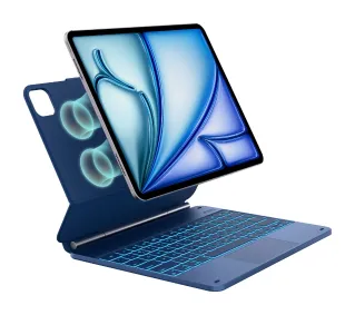 Typecase Edge z klawiaturą do iPad Air 13" M2 2024 / M3 2025 / M4 2026 błękitny pacyfik