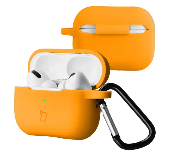 Bizon Case Headphone Silicone do AirPods Pro 2 Pomarańczowy