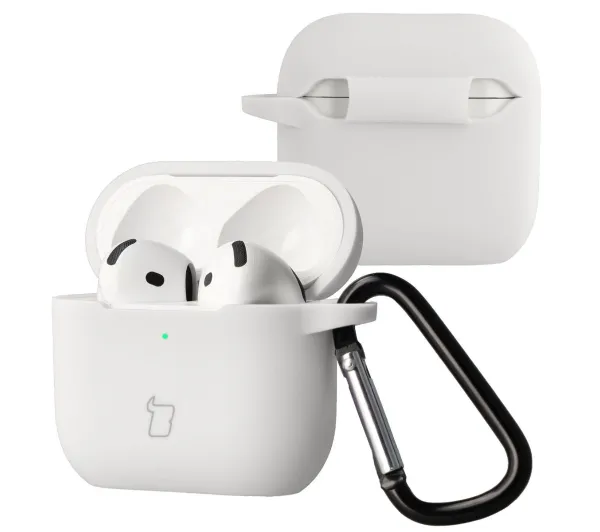 Bizon Case Headphone Silicone do Airpods 4 Biały