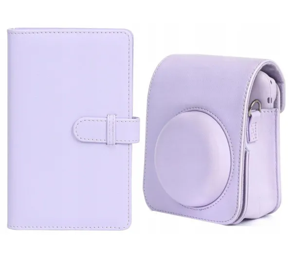 Pokrowiec LoveInstant Futerał Etui Do Fuji Instax Mini 12 + Album 108x / Fioletowy