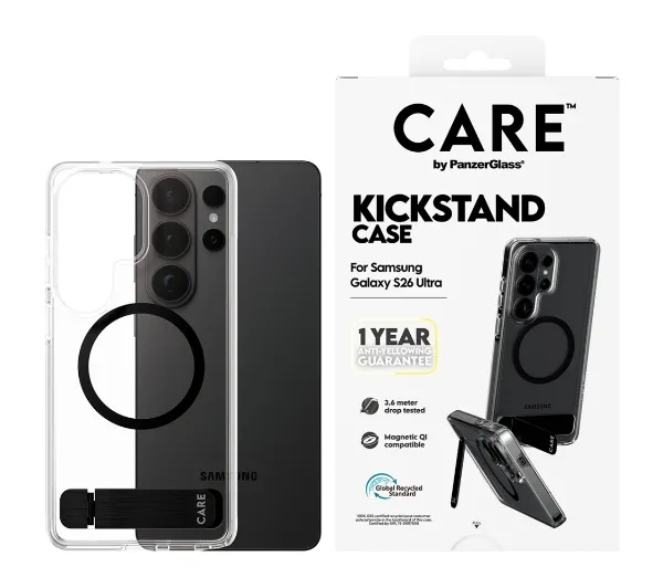 PanzerGlass Kickstand Qi do Galaxy S26 Ultra Przezroczysty