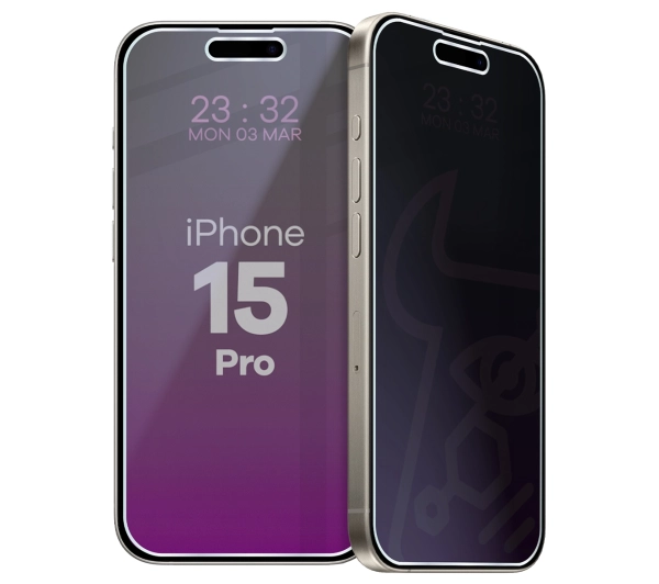 Bizon prywatyzujące Glass Mule Shadow do iPhone 15 Pro