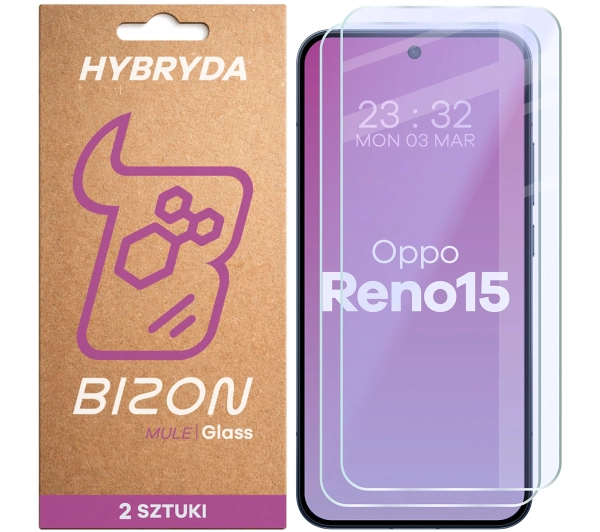Bizon elastyczne Glass Mule Duo do Oppo Reno 15 2 sztuki