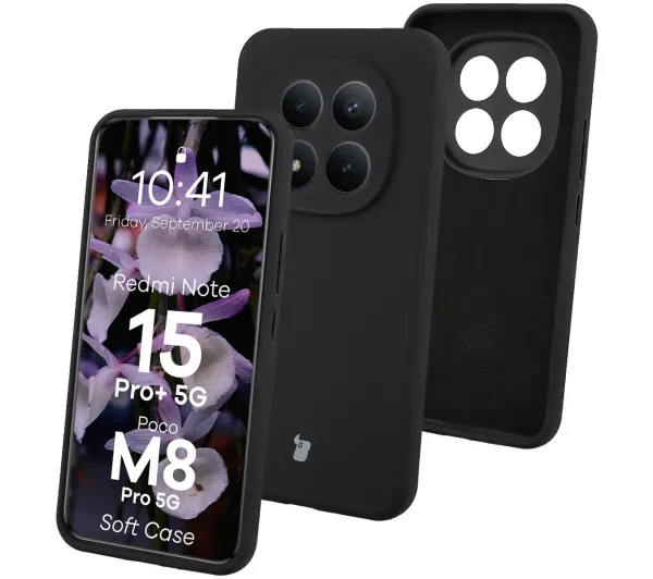 Bizon Soft do Xiaomi Redmi Note 15 Pro Plus 5G / POCO M8 Pro 5G Czarny