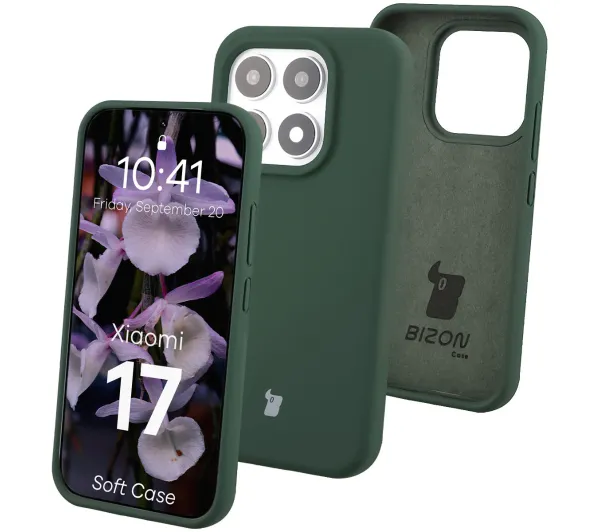 Bizon Soft do Xiaomi 17 Ciemnozielony