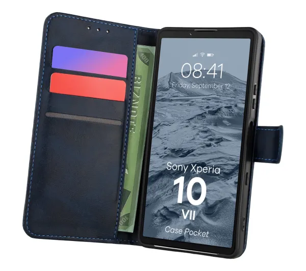 Bizon Pocket do Sony Xperia 10 VII Granatowy