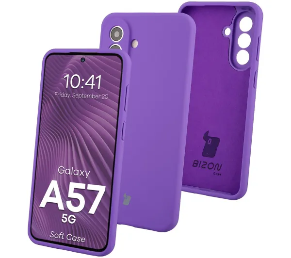 Bizon Soft do Galaxy A57 5G Fioletowy