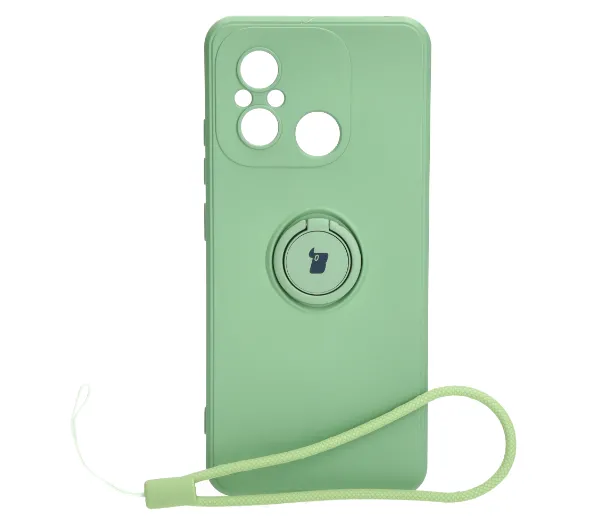 Bizon Silicone Ring Sq do Xiaomi Redmi 12C Zielony